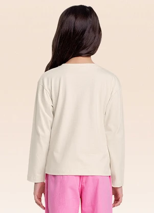Fakini Kids - Blusa Manga Longa Bege - FAKINI KIDS