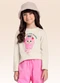 Fakini Kids - Blusa Manga Longa Rosa - variação: Bege