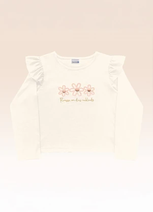 Fakini Kids - Blusa Manga Longa Bege - FAKINI KIDS