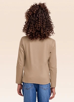 Fakini Kids - Blusa Manga Longa Bege - FAKINI KIDS