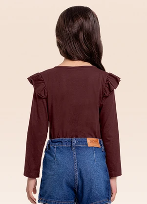 Fakini Kids - Blusa Manga Longa Bordo - FAKINI KIDS