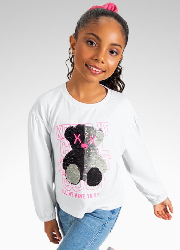 Playground - Blusa Manga Longa Branco