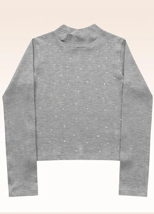Fakini Kids - Blusa Manga Longa Cinza - FAKINI KIDS