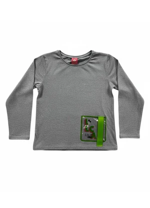 Lilica Ripilica - Blusa Manga Longa Cinza - LILICA RIPILICA