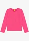 Rovi Kids - Blusa Manga Longa com Aplicação Strass Preto - variação: Rosa