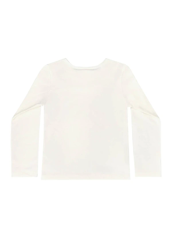 Quimby - Blusa Manga Longa com Glitter Bege 4