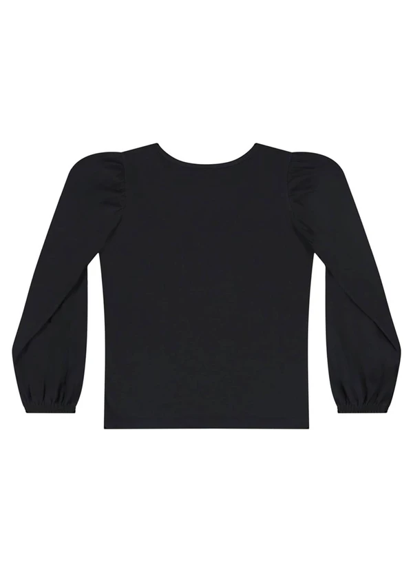 Quimby - Blusa Manga Longa com Strass Preto 3