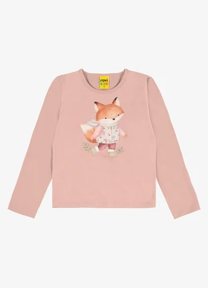 Rovi Kids - Blusa Manga Longa Cotton Rosa - ROVI KIDS