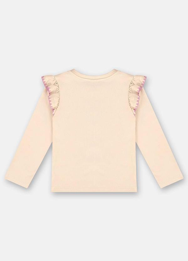 Up Baby - Blusa Manga Longa em Cotton Bege 4