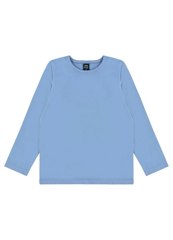 Bee Loop - Blusa Manga Longa em Meia Malha Azul 3