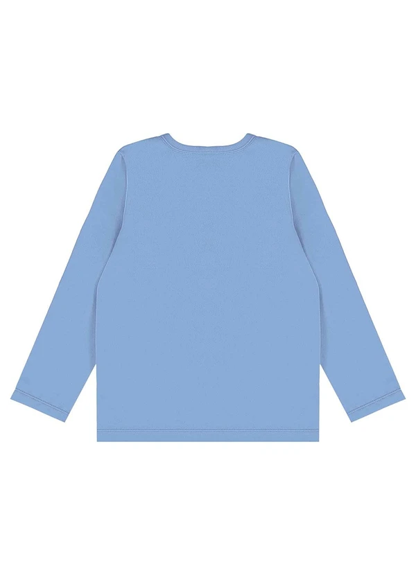 Bee Loop - Blusa Manga Longa em Meia Malha Azul 4