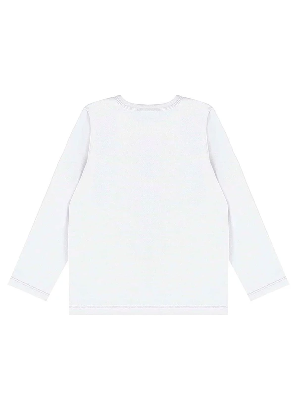 Bee Loop - Blusa Manga Longa em Meia Malha Branco 2