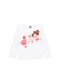 Marlan - Blusa Manga Longa em Meia Malha Verde - variação: Branco