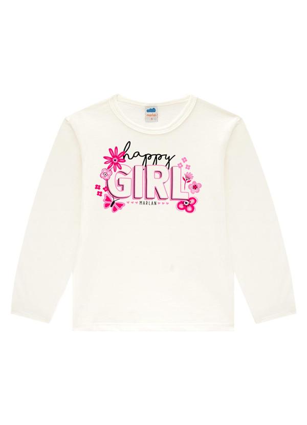 Marlan - Blusa Manga Longa em Meia Malha Penteada Bege