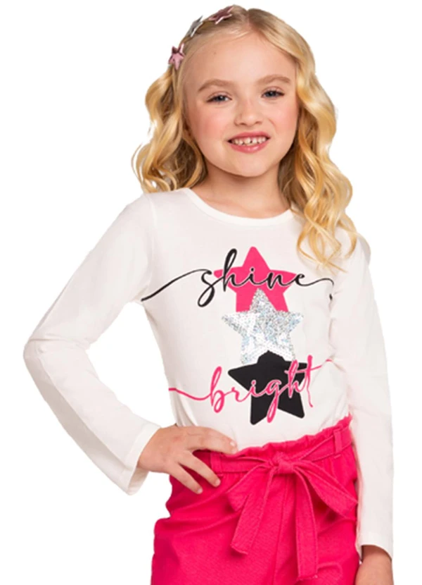 Marlan - Blusa Manga Longa em Meia Malha Penteada Bege