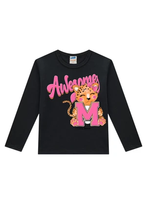 Marlan - Blusa Manga Longa em Meia Malha Penteada Preto - MARLAN