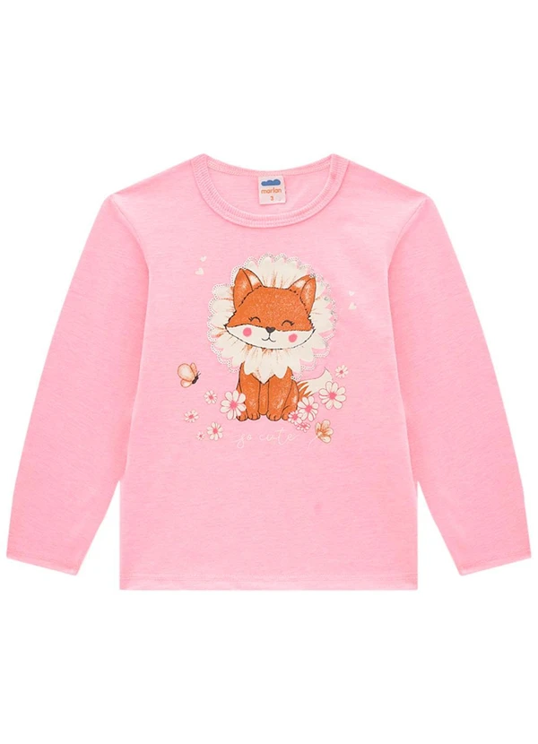 Marlan - Blusa Manga Longa em Meia Malha Penteada Rosa 3