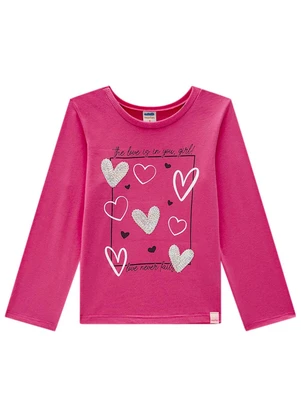 Marlan - Blusa Manga Longa em Meia Malha Penteada Rosa - MARLAN