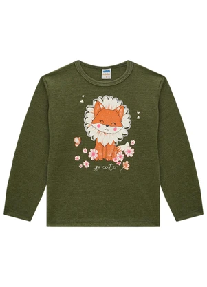 Marlan - Blusa Manga Longa em Meia Malha Penteada Verde - MARLAN