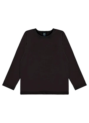 Bee Loop - Blusa Manga Longa em Meia Malha Preto - BEE LOOP