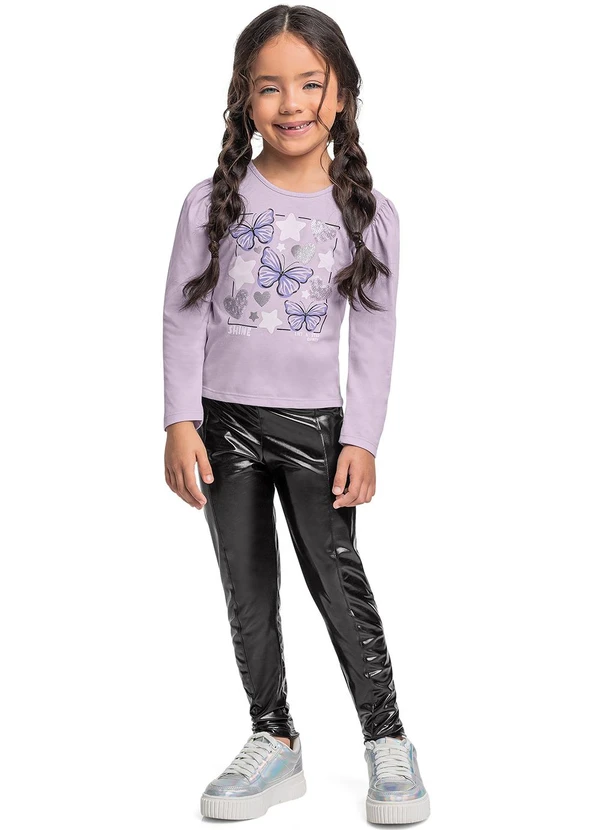 Quimby - Blusa Manga Longa em Meia Malha Roxo 2