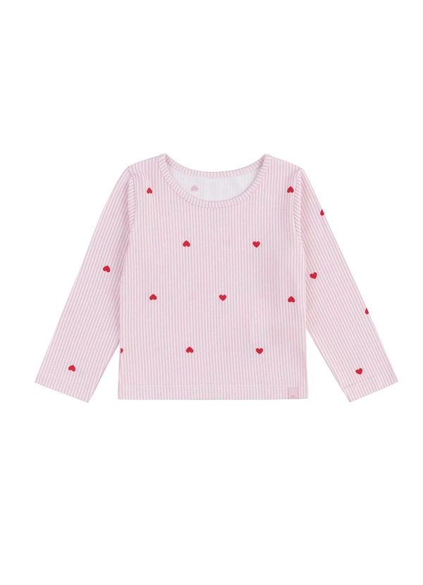 Marisol - Blusa Manga Longa Estampada Marisol Rosa