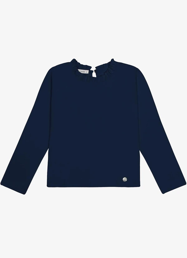 Trick Nick - Blusa Manga Longa Feminina Azul 1