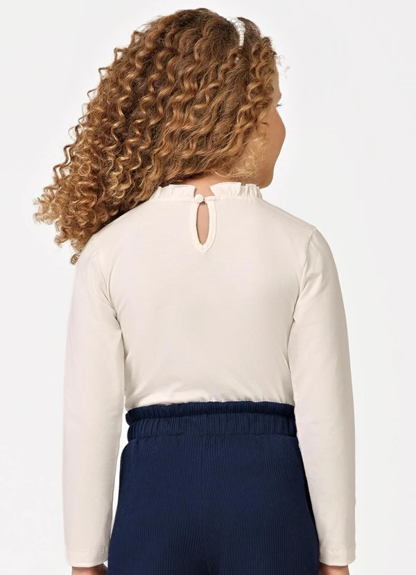 Trick Nick - Blusa Manga Longa Feminina Bege 2