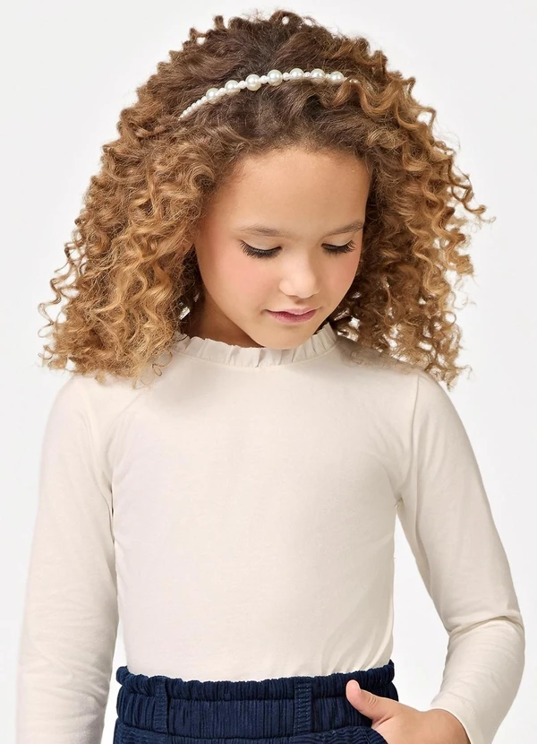 Trick Nick - Blusa Manga Longa Feminina Bege 4