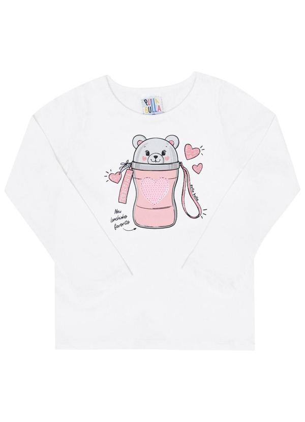 Pulla Bulla - Blusa Manga Longa Menina Branco 1