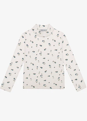 Trick Nick - Blusa Manga Longa Feminina Infantil Bege - TRICK NICK