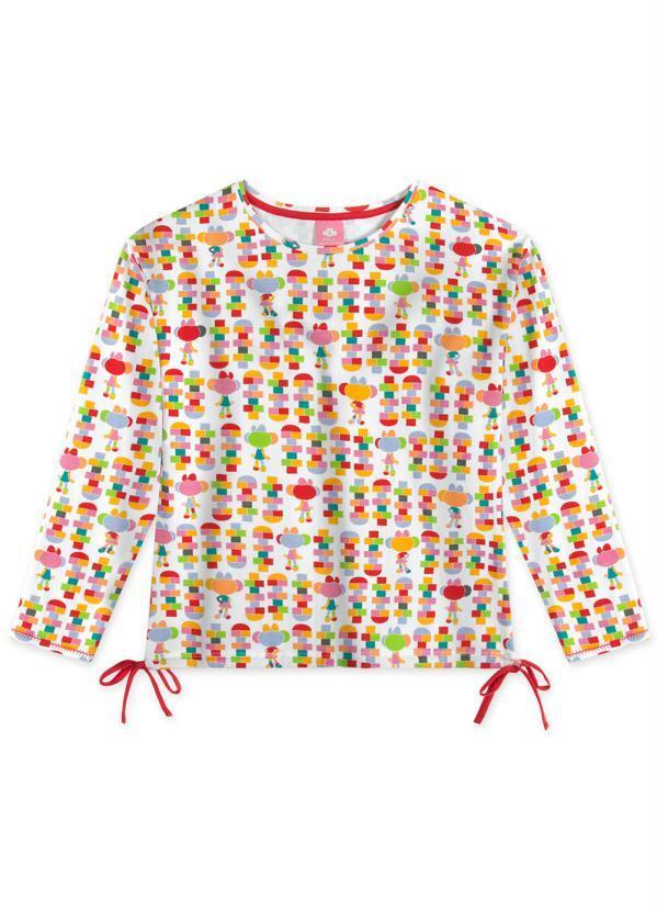 Lilica Ripilica - Blusa Manga Longa Menina Infantil Branco 1