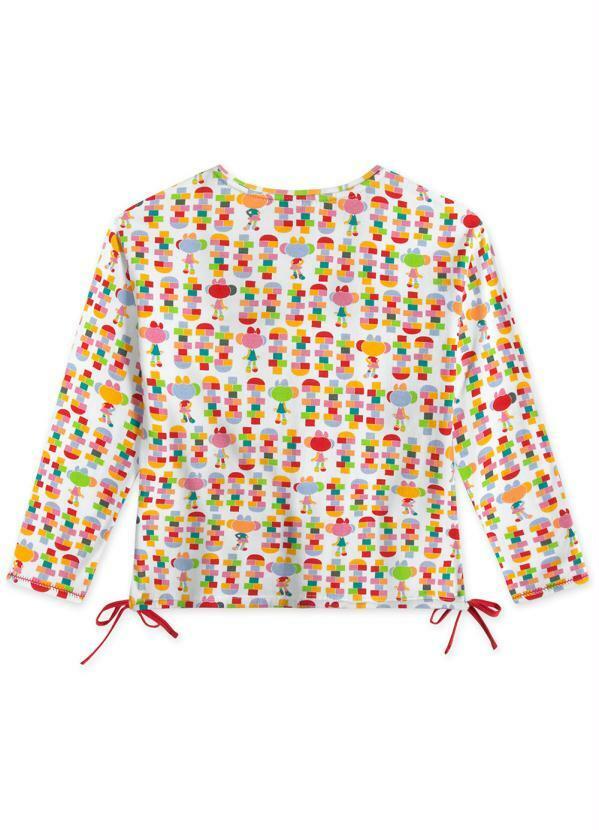 Lilica Ripilica - Blusa Manga Longa Menina Infantil Branco 2