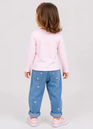 Select - Blusa Manga Longa Feminina Infantil Rosa - SELECT