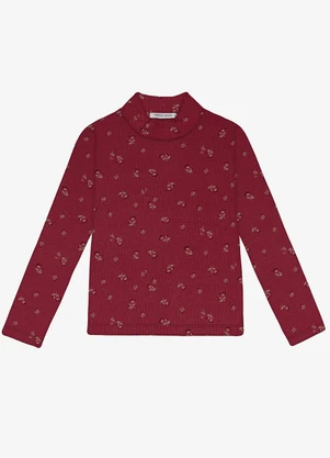 Trick Nick - Blusa Manga Longa Feminina Infantil Vermelho - TRICK NICK