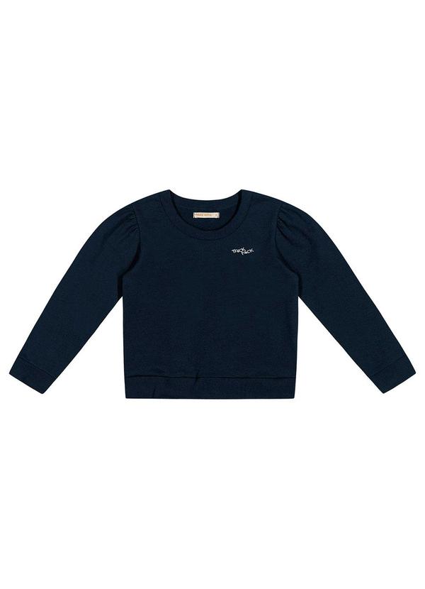 Trick Nick - Blusa Manga Longa Menina Molecotton Azul