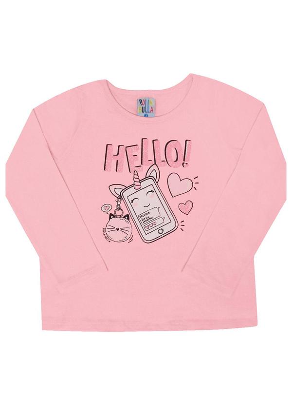 Pulla Bulla - Blusa Manga Longa Menina Rosa 1