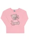 Pulla Bulla - Blusa Manga Longa Menina Bege - variação: Rosa
