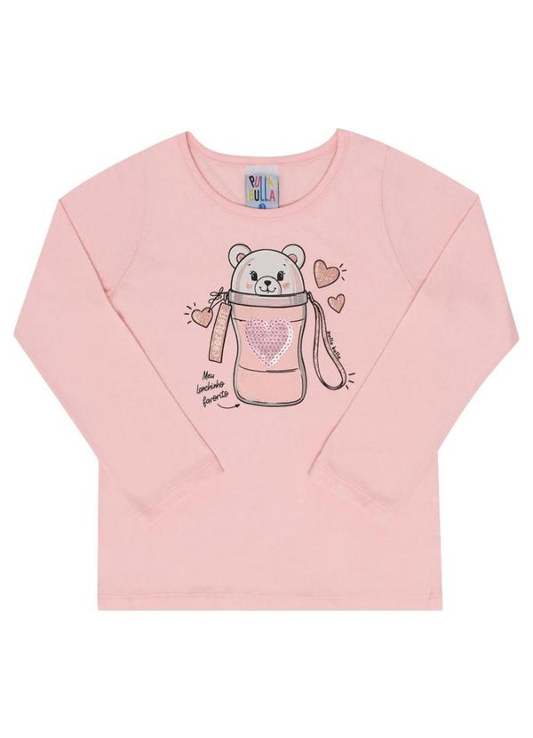 Pulla Bulla - Blusa Manga Longa Menina Rosa 1