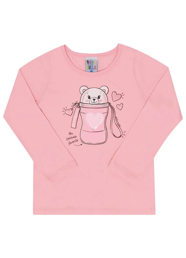 Pulla Bulla - Blusa Manga Longa Menina Rosa 1