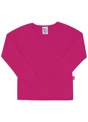 Pulla Bulla - Blusa Manga Longa Menina Rosa - PULLA BULLA