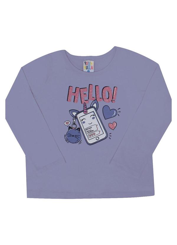 Pulla Bulla - Blusa Manga Longa Menina Roxo