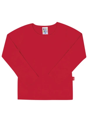 Pulla Bulla - Blusa Manga Longa Menina Vermelho - PULLA BULLA