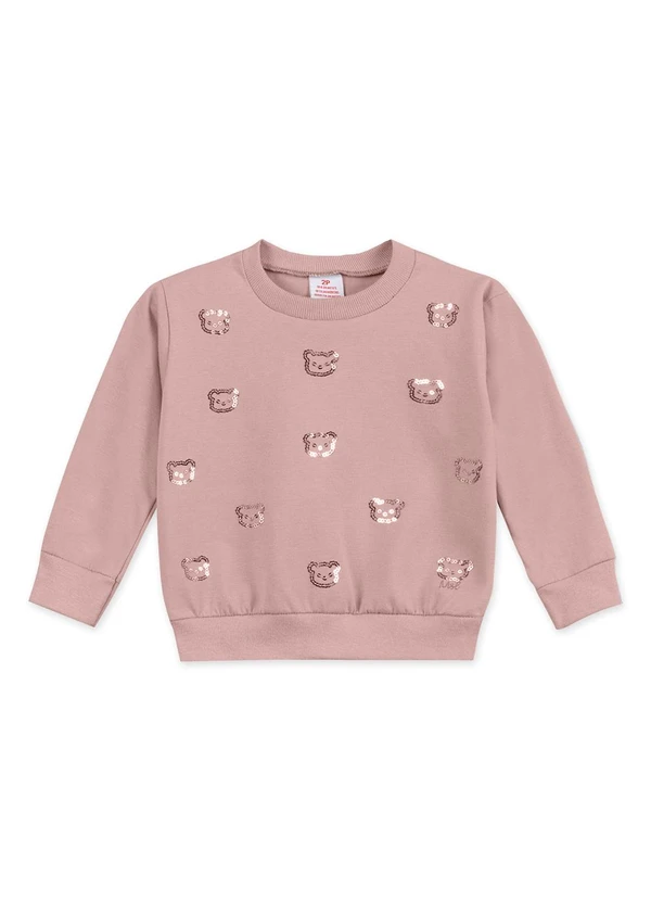 Marisol - Blusa Manga Longa Infantil Bege