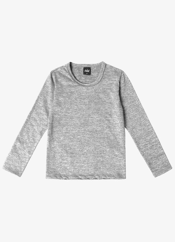 Select - Blusa Manga Longa Infantil Cinza