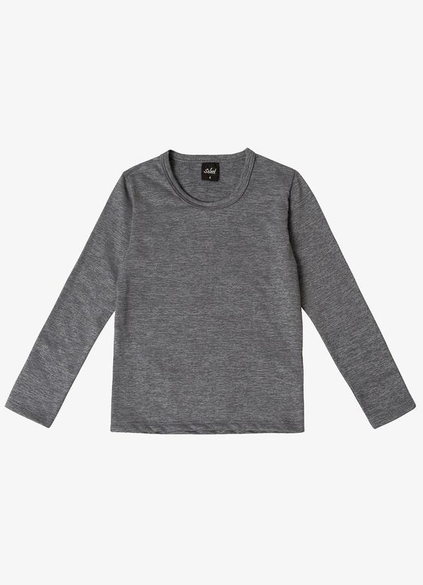 Select - Blusa Manga Longa Infantil Cinza
