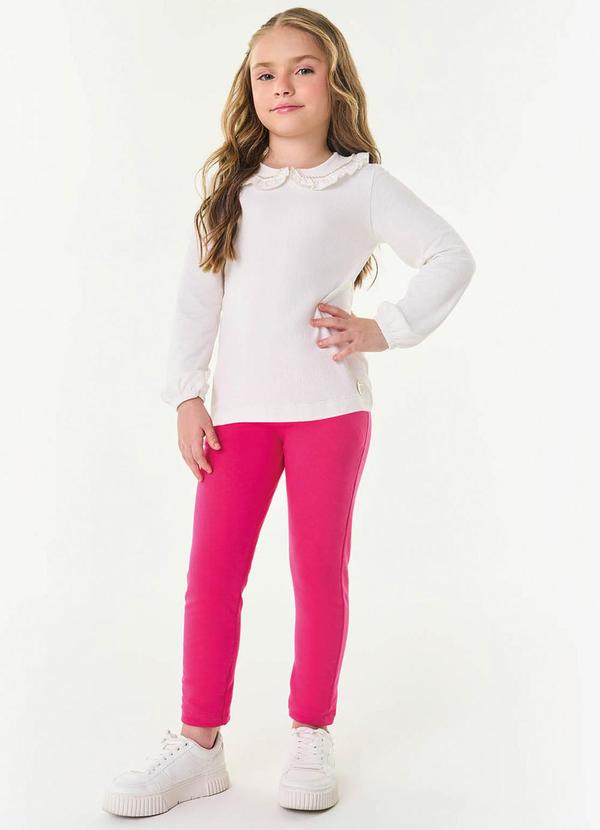 Trick Nick - Blusa Manga Longa Infantil Feminina Bege 2