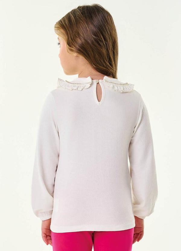 Trick Nick - Blusa Manga Longa Infantil Feminina Bege 3