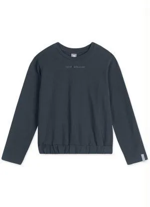 Lilica Ripilica - Blusa Manga Longa Infantil Menina Match Azul - LILICA RIPILICA