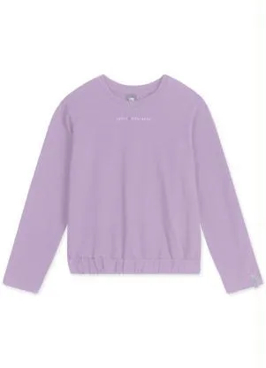 Lilica Ripilica - Blusa Manga Longa Infantil Menina Match Lilás - LILICA RIPILICA